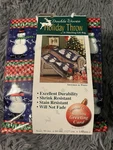 Mohawk Holiday Throw Blanket Double Woven 50X60 Snowman Gift Bag New Winter Xmas. Fixed Price $14.99.