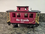 Red Rio Grande No. 4067 Plastic Train Caboose Car Scientific Toys Read. Fixed Price $13.99.