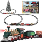 Luxury Electric Christmas Train Tracks Set Lights Sound Kids Toy Gift Under Tree. Fixed Price $39.95.