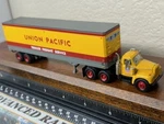 Union Pacific - Mack B Semi Tractor And 40FT Freight Trailer Ho Scale Rtr New. Fixed Price $76.95.