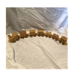 Old Montgomery Schoolhouse Wooden Mite Train Set Used - Good. Fixed Price $20.00.