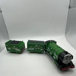 Fisher-price Thomas & Friends Henry 4472 Green/black Engine W/ Cars D7909. Fixed Price $49.99.