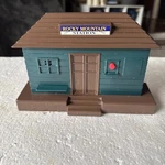 Vintage Unbranded Toy Train Station Rocky Mountain Has Sound Rare Works. Fixed Price $12.87.