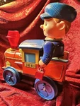 Modern Toys Tin Litho Locomotive Train #3681 Saitoh Japan 1968. Fixed Price $17.50.