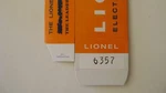 Lionel 6357 Sp Caboose Licensed Window Box. Fixed Price $6.95.