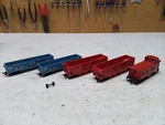 Lionel Car Sale Pack Gondolas 0865250, Hoppers 08361, Caboose #32. Fixed Price $15.00.