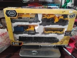 Caterpillar Construction Iron Diesel Train Motorized Works Track Broke. Fixed Price $25.00.