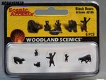 Woodland Scenics Scale Black Bears Figure Animal Cub Standing Wild WDS2186 New. Fixed Price $13.84.