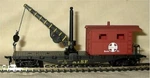 Ho Scale Model Power Santa Fe Work Caboose W/ Crane New. Fixed Price $17.99.
