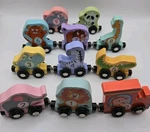 Magnetic Wooden Train Set Numbered *0 Thru 10* Educational Toy Kids Euc. Fixed Price $19.99.
