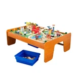Kidkraft Ride Around Town Wooden Train Set And Table With Helicopter, Airpla.... Fixed Price $233.97.