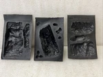 3-WOODLAND Scenics Strata Stone Molds C1239-C1236-C1234 Preowned See Ad. Fixed Price $19.00.