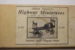 Jordan/ Highway Miniatures Ho Scale Railroad Baggage Wagon (R-301). Fixed Price $10.99.