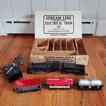 Vintage Louis Marx Stream Line Steam Type Electrical Train Set With Box # 4222. Fixed Price $139.99.