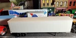 Rtr Ho-built 1/87 Layout Trailer 45"ATHEARN White Undec. O/o Type-dayton Wheels. Fixed Price $12.98.