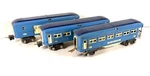Lionel Prewar Gauge Baby Blue Comet Passenger Cars! 613 614 615!. Fixed Price $295.00.