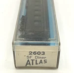 Atlas 2603 Scale Santa Fe Dining Car 1418 Made Italy. Fixed Price $31.99.