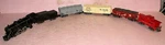 American Flyer #300 Reading Early Metal Locomotive & Tender + 4 Cars Tested. Fixed Price $53.12.