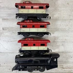 Marx Prewar Nyc 20102 Electric Steam Locomotive Passenger Set Gauge 4 Pcs. Fixed Price $93.48.