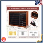 New Scale Model Train Display Case Wall Cabinet 6-SHELF Uv Protection. Fixed Price $78.67.