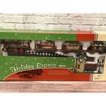 Vintage 2001 New Bright Holiday Express Christmas Train Set Santa Fe #178. Fixed Price $79.00.