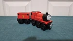 2019 Fisher Price Thomas Wooden Railway James The Red Engine New Loose. Fixed Price $29.99.