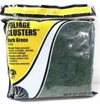Woodland Scenics New 2025 Foliage Clusters Dark Green Large Bag FC59. Fixed Price $10.00.