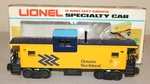 Lionel Trains Ontario Northland Extended Vision Caboose Item #6-6901. Fixed Price $34.99.