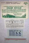 Champ Ho Decal-chesapeake Ohio/c&o Caboose-yellow W/blue Lettering #HC-247. Fixed Price $6.25.