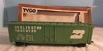 Vintage Scale Trains Model Tyco Green Burlington Northern Hopper Car W/box. Fixed Price $22.00.
