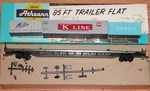 Ho Athearn 7604 85 Ft Flat Car W 3 Containers Chesapeake Ohio C&o 81419 Built. Fixed Price $39.99.