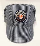 Classic Lionel Trains Hickory-striped Engineer's Hat Adult Size, Brand New!. Fixed Price $21.95.