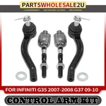 4X Front Tie Rod End For Infiniti G37 09-10 G35 2007-2008 Sedan Rear Wheel Drive. Fixed Price $55.99.