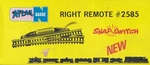 Atlas Gauge Snap-switch Right Remote Track 2585 Nickle/silver. Fixed Price $15.00.
