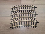 New Bright Holiday Express Curve Tracks 380 Series Train Very Good Cond. Fixed Price $46.50.
