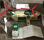 New 2001 Hess Oil Truck Helicopter With Motorcycle & Cruiser Bi-color Tested. Fixed Price $28.99.