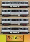 Mth Railking 30-2175-1 Cta Chicago L-train 4-CAR Subway Set W/PS1 O-gauge Lnib. Fixed Price $599.99.