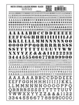 Woodland Scenics Dry Transfer Alphabet & Numbers Stencil/block Roman Black MG751. Fixed Price $9.98.