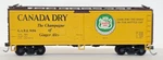 Ho Athearn 40' Reefer Canada Dry Gare 9106 Kadee Couplers. Fixed Price $12.95.
