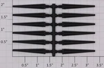 Lionel 600-9823-007 Black Plastic Flat Car Stake Bulk (set Of 12) (10). Fixed Price $40.00.