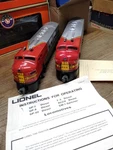 Vtg Gauge Lionel Pc Santa Fe 2343 Diesel Locomotive Train Working/dummy Unit. Fixed Price $289.95.