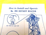 Lionel POSTWAR394-30 2-52 Ryex Tt Rotary Beacon Original Instructions. Fixed Price $12.00.