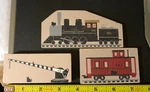 Cats Meow Lionel Trains Crossing Gate Engine Caboose 1995 Shelf Sitters. Fixed Price $19.49.