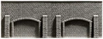 Noch 58059 Ho Scale Arch Retaining Wall With Pillars - 66.8 Cm X 12.5. Fixed Price $41.33.