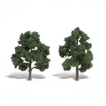 Woodland Scenics TR1513 Ready-made Tree, Medium Green 5-6" (2-PACK). Fixed Price $13.99.