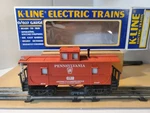 Vintage 1988 K-line K-6139 Prr Passenger Service Lighted Caboose Tested Ob. Fixed Price $19.99.