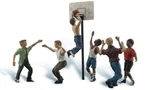 New Woodland Scenics Accents Shootin Hoops Train Figures A2760. Fixed Price $28.99.