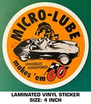 Micro-lube Unhobbles Horsepower Laminated Vinyl Decal Sticker Racing-ac Cobra. Fixed Price $9.40.