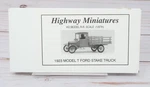 Jordan Highway Miniatures 360-238, 1923 Model Ford Tone Stake Truck, Ho. Fixed Price $19.95.