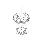 Athearn Ho Fans Set, 36" Button TOP/CF7 (3) ATH31002. Fixed Price $17.99.